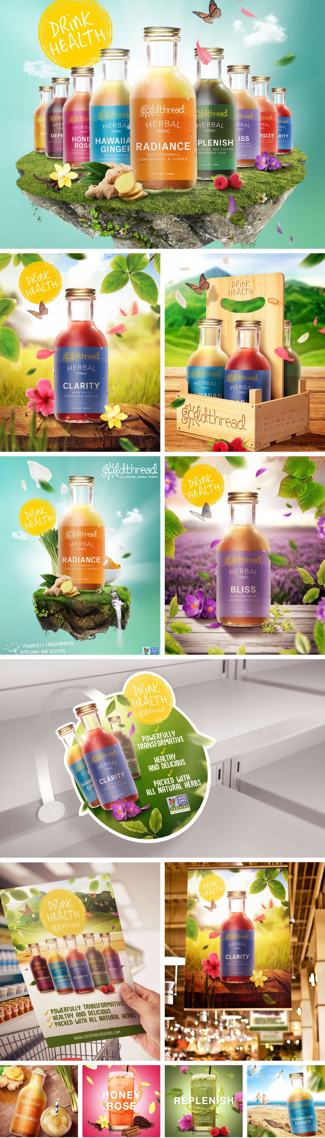 Goldthread identity, campaigns, and branded applications
